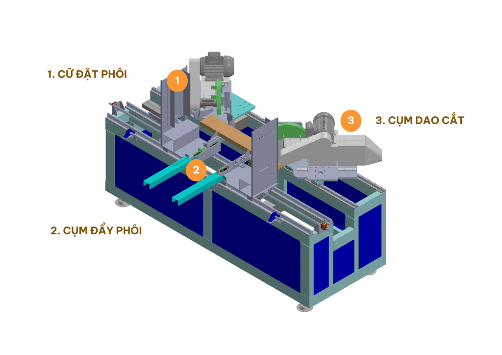 Máy cưa cắt gỗ