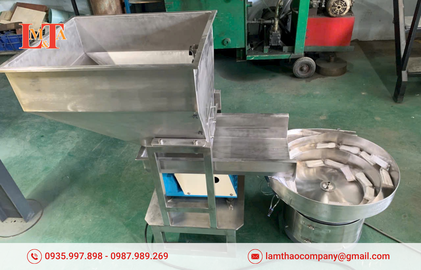 Phễu Rung Cấp Phôi Thực Phẩm Tự Động - Tối Ưu Quy Trình Đóng Gói