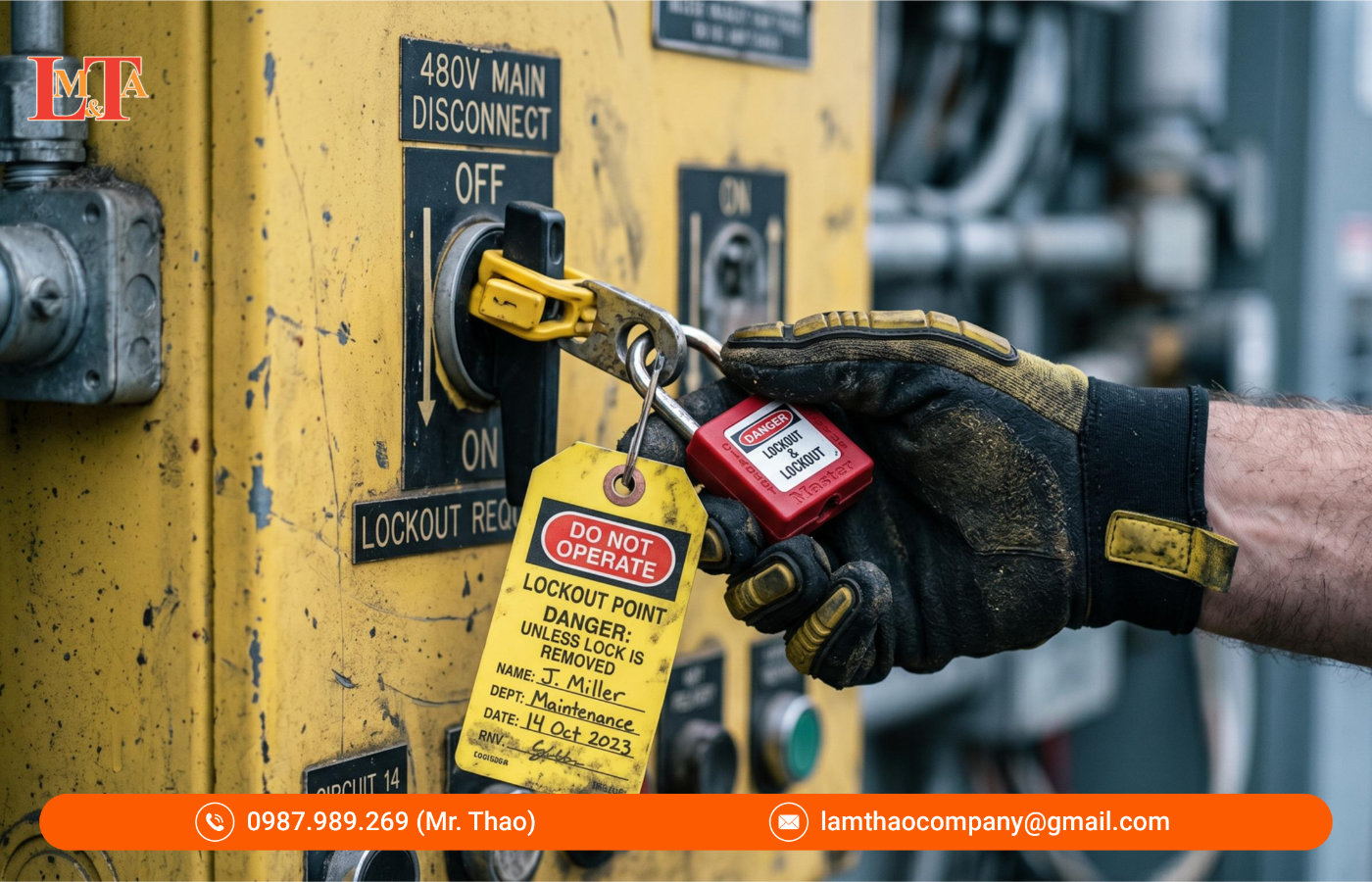 Lockout Tagout (LOTO) trong bảo trì máy
